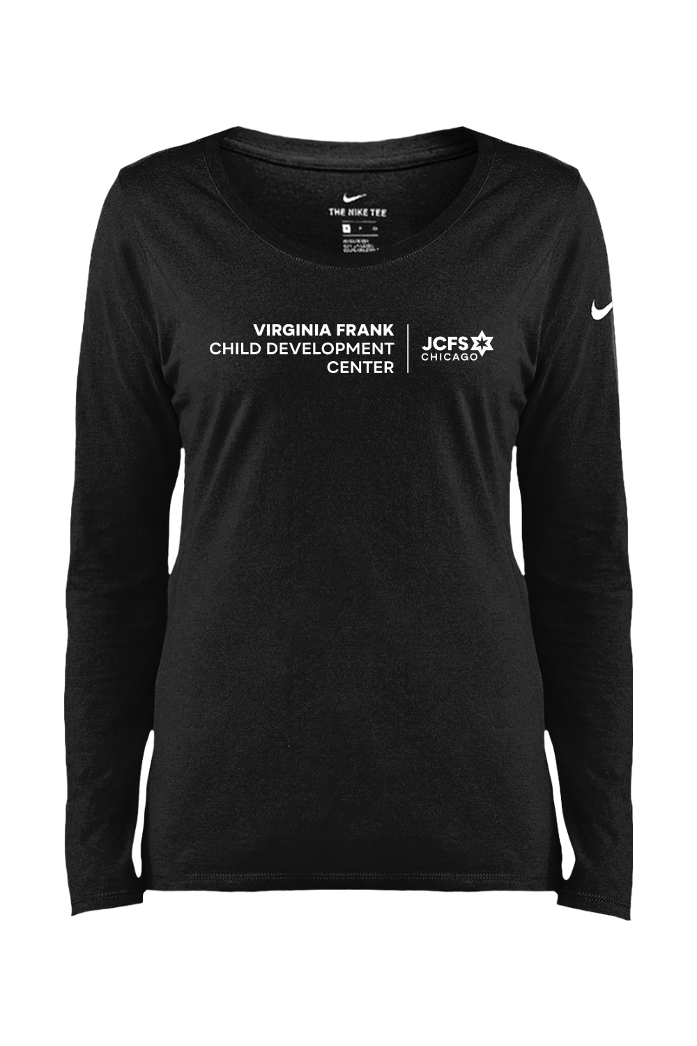 Nike Ladies Core Cotton Long Sleeve Scoop Neck Tee