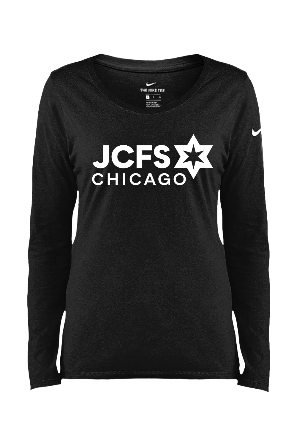 Nike Ladies Core Cotton Long Sleeve Scoop Neck Tee